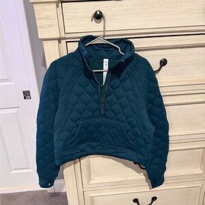 Lululemon Athletica Teal Quilted Pullover